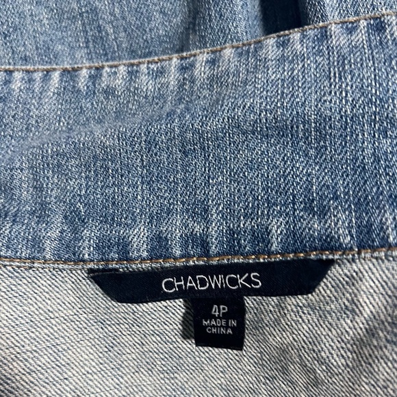 Chadwicks Blue Jean Jacket Classic Denim Style 4P - Picture 5 of 7